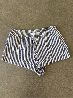 Universal Thread Blue and White Striped Drawstring Shorts